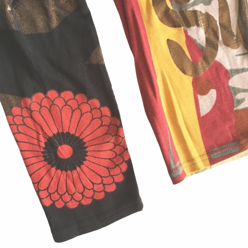 new Custo Barcelona ✪ Pix Sun Valley V Neck Tee ✪ Mixed Print Textures ✪ Unisex - Picture 7 of 14